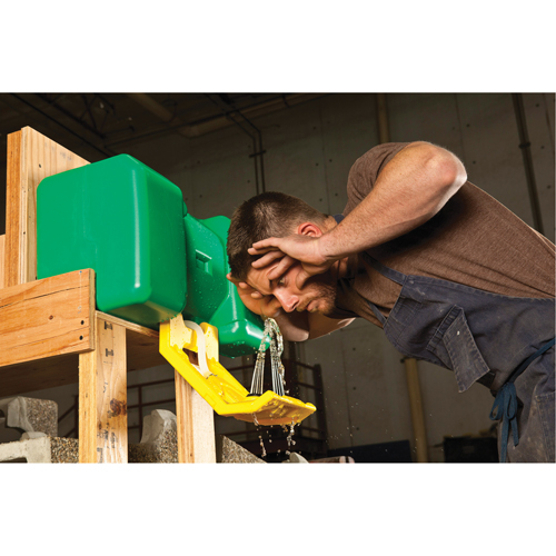 Eyewash Station, Gravity-Fed, 9 gal. Capacity, Meets ANSI Z358.1 Oxymax Inc