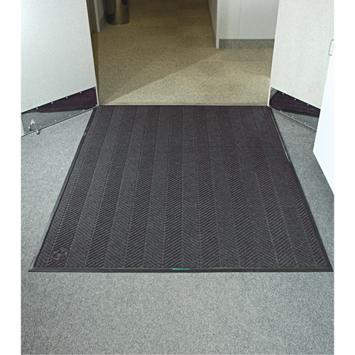 Tapis Waterhog Eco Elite, Essuie-pieds/grattoir, 3' x 8' x 3/8", Cendre grise Oxymax Inc