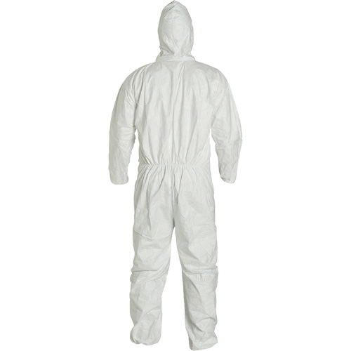 Hooded Coveralls, 4X-Large, White, Tyvek&reg; 400 Oxymax Inc