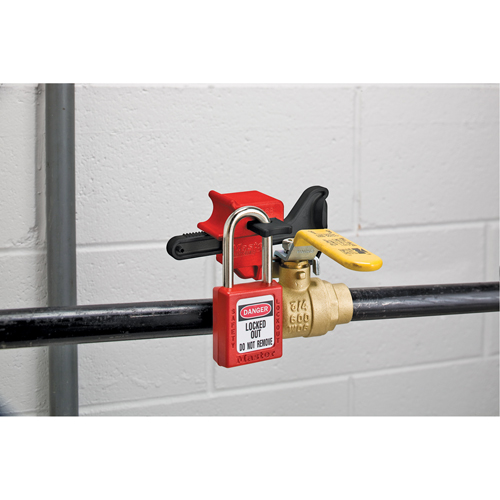 Seal Tight Handle-On Valve Lockouts, Ball Type Oxymax Inc