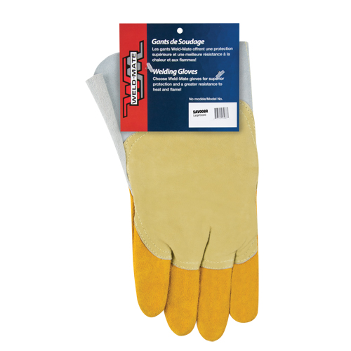 Gants de soudage pour pipelinier, Cuir de vache refendu, Taille Grand Oxymax Inc
