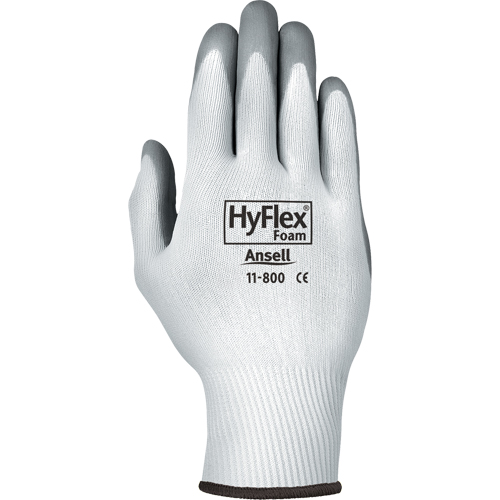 Gants Hyflex 11-800, 10/T-Grand, R&ecirc;vetement Mousse de nitrile, Calibre 15, Enveloppe en Nylon Oxymax Inc