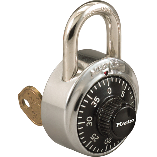 Padlock, Combination, Hardened Steel, 1-7/8" Width Oxymax Inc