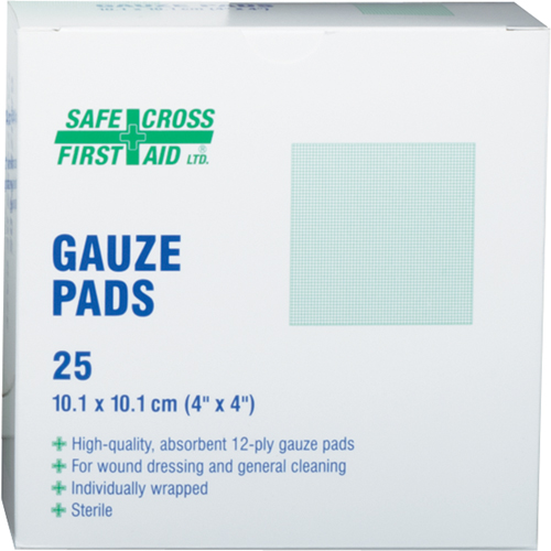 Gaze, Tampon, 4" lo x 4" la, St&eacute;rile, Dispositif m&eacute;dical Classe 1 Oxymax Inc