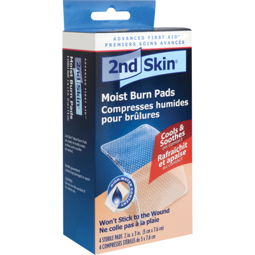 2nd Skin&reg; Moist Burn Pads, 2" x 3", Class 2 Oxymax Inc