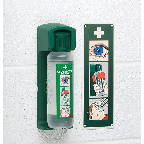 Support mural pour solution ophtalmique Cederroth Oxymax Inc