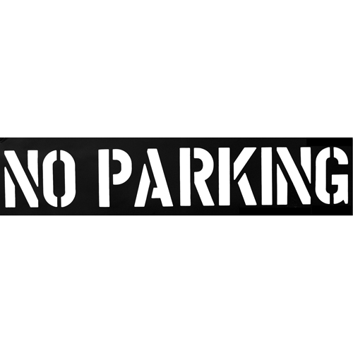Pochoirs pour parc de stationnement, Anglais, 12" Oxymax Inc