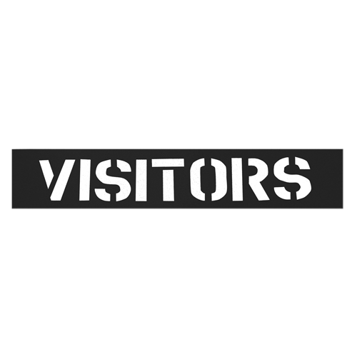 Pochoirs pour parc de stationnement, Anglais, 12" Oxymax Inc