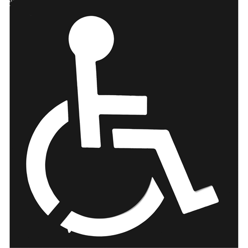 Pochoirs pour parc de stationnement, Anglais, 37" x 43" Oxymax Inc