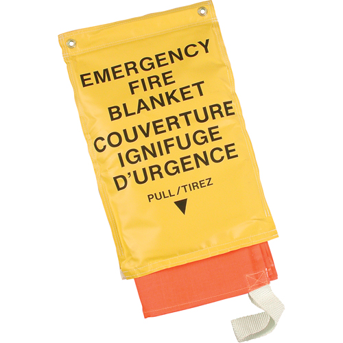 Emergency Fire Blankets, Fibreglass, 72"L x 72"W Oxymax Inc