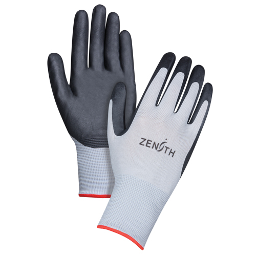Gants l&eacute;gers enduits et respirants, 7/Petit, R&ecirc;vetement Mousse de nitrile, Calibre 13, Enveloppe en Polyester Oxymax Inc