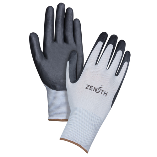 Lightweight Breathable Coated Gloves, 9/Large, Foam Nitrile Coating, 13 Gauge, Polyester Shell Oxymax Inc