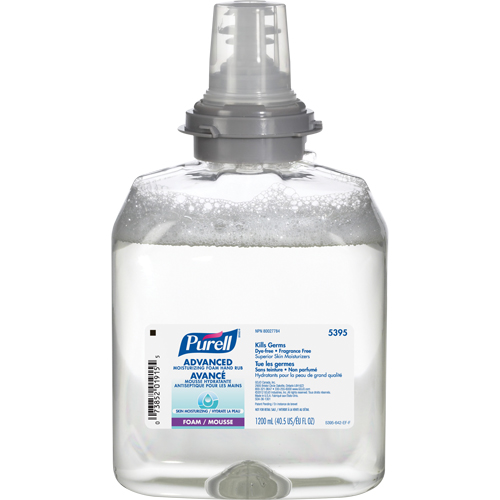 TFX Advanced Moisturizing Foam Hand Sanitizer, 1200 ml, Cartridge Refill, 70% Alcohol Oxymax Inc