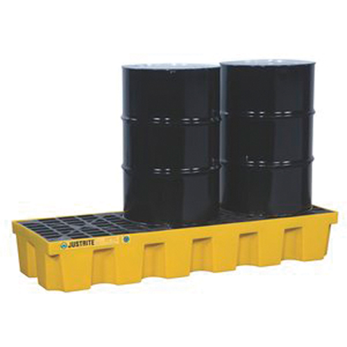 EcoPolyBlend Spill Control Pallets - Without Drain, 75 US gal. Spill Capacity, 73" x 25" x 11.6" Oxymax Inc