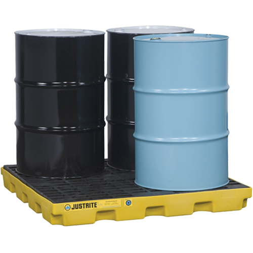 EcoPolyBlend Accumulation Centers, 49 US gal. Spill Capacity, 49" x 49" x 5.5" Oxymax Inc