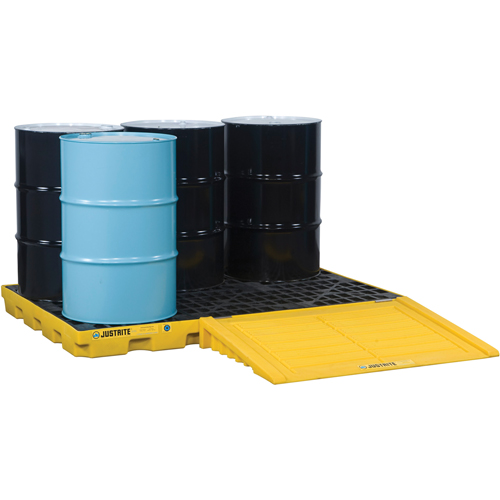 EcoPolyBlend Accumulation Centers, 73 US gal. Spill Capacity, 73" x 49" x 5.5" Oxymax Inc