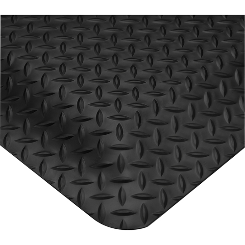 Tapis Smart No 497, Losange, 2' x 3' x 5/8", Noir, PVC Oxymax Inc