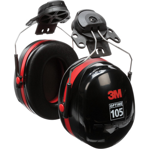Serres-t&ecirc;tes de s&eacute;rie Peltor Optime 105, Fixation pour casque, 27 NRR dB Oxymax Inc