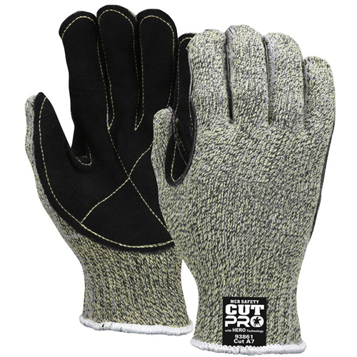 Hero Cut Resistant Gloves, Size Small/7, 7 Gauge, HDPE/Kevlar&reg;/Stainless Steel Shell, ANSI/ISEA 105 Level 4 Oxymax Inc