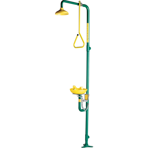 Combinaison de douche & douche oculaire/faciale a&eacute;r&eacute;e Safe-T-Zone Oxymax Inc