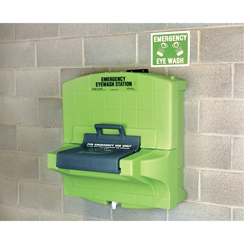 Poste de douche oculaire Fendall Pure Flow 1000, Aliment&eacute; par gravit&eacute;, Capacit&eacute; 7 gal., Conformit&eacute; ANSI Z358.1 Oxymax Inc