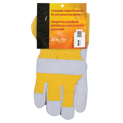Gants d'ajusteur doubl&eacute;s pour l'hiver, Grand, Paume en Cuir de vache refendu, Doublure en Boa Oxymax Inc