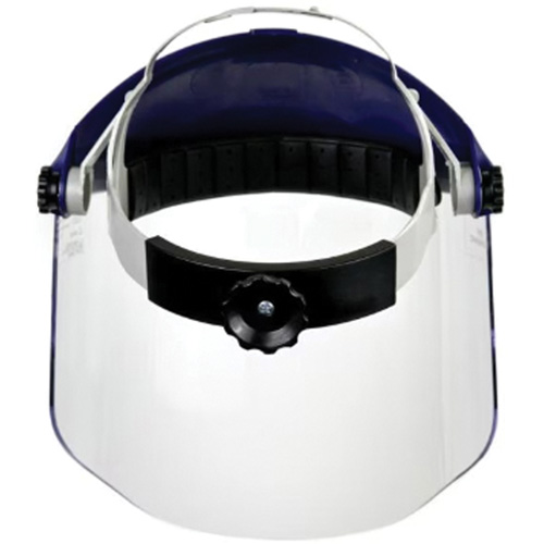 Ratchet Headgear with Faceshield, Polycarbonate, Ratchet Suspension Oxymax Inc