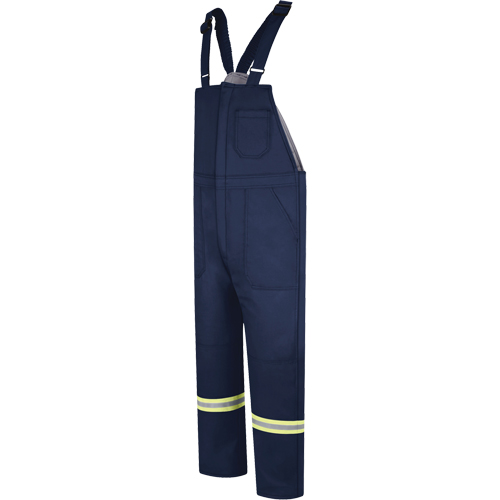 Deluxe Insulated Bib Overalls with Reflective Striping, 3X-Large, Navy Blue Oxymax Inc