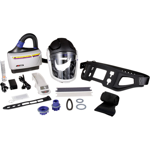 Versaflo Powered Air Purifying Respirator TR-600 Heavy Industrial Kit, Hard Hat & Faceshield, Lithium-Ion Battery Oxymax Inc