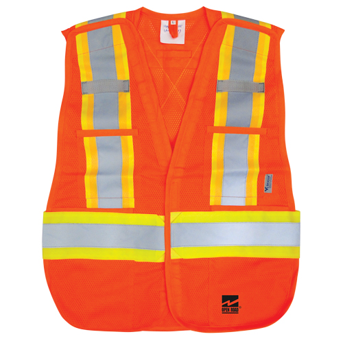 Veste d&eacute;tachable Open Road, Orange haute visibilit&eacute;, Polyester Oxymax Inc