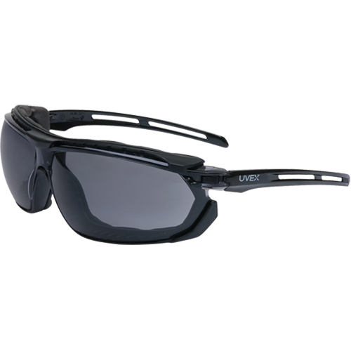 Lunettes de s&eacute;curit&eacute; &eacute;tanches Uvex Tirade, Lentille Grise/fum&eacute;e, Antibu&eacute;e, ANSI Z87+/R&eacute;pond ou surpasse la norme CSA Z94.3 Oxymax Inc