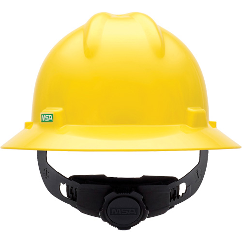 Casques de s&eacute;curit&eacute; &agrave; bordure compl&egrave;te V-Gard, R&eacute;pond aux normes CSA type 1, Suspension Rochet, Non ventil&eacute; Oxymax Inc