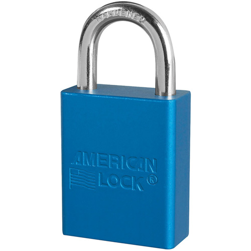 American Lock&reg; Safety Padlocks, Blue, Keyed Alike, Aluminum, 1-1/2" Width Oxymax Inc