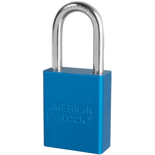 American Lock&reg; Safety Padlocks, Blue, Keyed Alike, Aluminum, 1-1/2" Width Oxymax Inc
