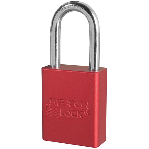 American Lock&reg; Safety Padlocks, Red, Keyed Alike, Aluminum, 1-1/2" Width Oxymax Inc
