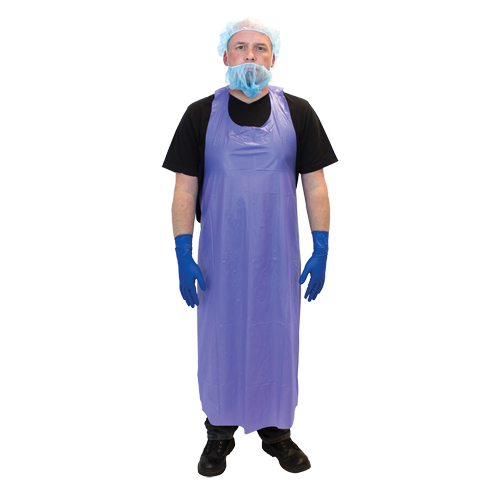 Vinyl Aprons, Vinyl, Blue, 35" W x 45" L Oxymax Inc