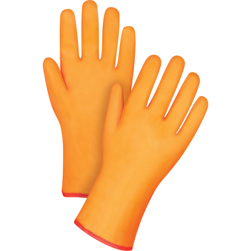Winter-Lined Chemical-Resistant Gloves, Size Large/9, 12" L, PVC, Foam Fleece Inner Lining, Winter Weight Oxymax Inc