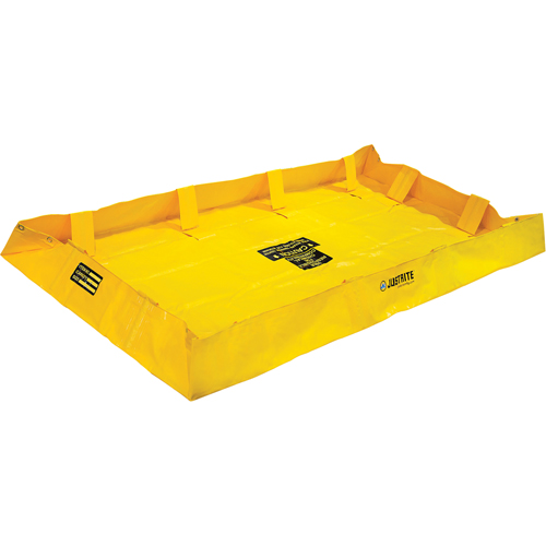 QuickBerm&reg; Lite Containment Berm, 159 gal. Capacity, 4' W x 8' L x 8" H, Snap-Up Bracket Oxymax Inc