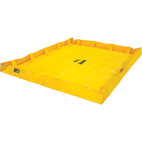 QuickBerm&reg; Lite Containment Berm, 398 US gal. Capacity, 8' W x 10' L x 8" H, Snap-Up Bracket Oxymax Inc