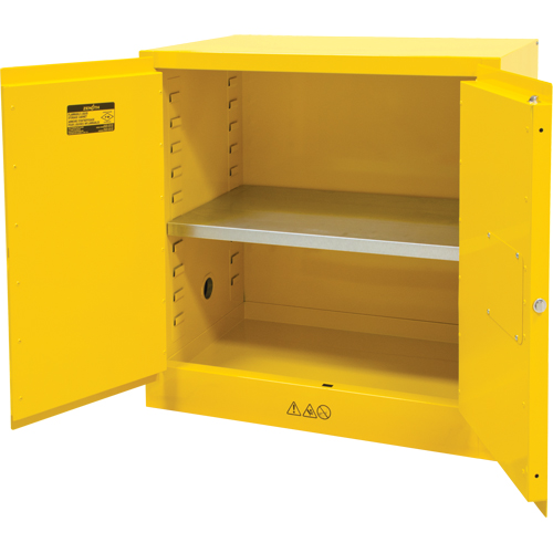 Armoire pour produits inflammables, 22 gal., 2 Porte(s), 35" La x 35" h x 22" p Oxymax Inc