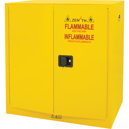 Armoire pour produits inflammables, 30 gal., 2 Porte(s), 43" La x 44" h x 18" p Oxymax Inc