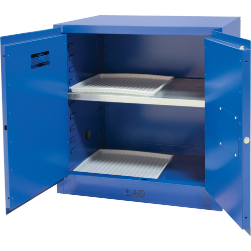 Armoire pour liquides corrosifs, 22 gal., 35" x 35" x 22" Oxymax Inc