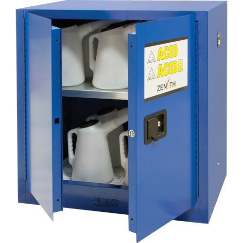 Armoire pour liquides corrosifs, 22 gal., 35" x 35" x 22" Oxymax Inc
