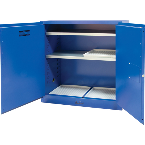 Armoire pour liquides corrosifs, 30 gal., 43" x 44" x 18" Oxymax Inc