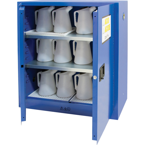 Armoire pour liquides corrosifs, 30 gal., 43" x 44" x 18" Oxymax Inc