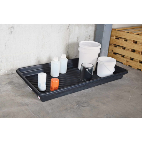 Ultra-Utility Trays&reg;, 12" L x 48" W x 4.75" H, 12 gal. Spill Capacity Oxymax Inc