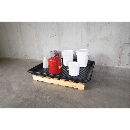 Ultra-Utility Trays&reg;, 36" L x 36" W x 4.75" H, 27 US gal. Spill Capacity Oxymax Inc