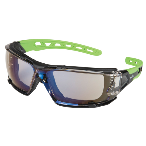 Z2500 Series Safety Glasses with Foam Gasket, Indoor/Outdoor Mirror Lens, Anti-Scratch, ANSI Z87+/Meets/Exceeds CSA Z94.3 Oxymax Inc