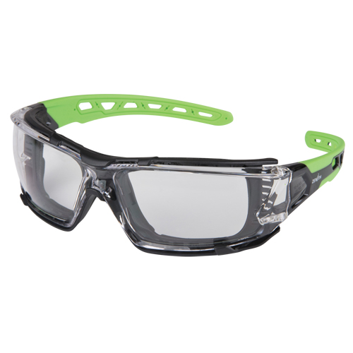 Z2500 Series Safety Glasses with Foam Gasket, Clear Lens, Anti-Fog, ANSI Z87+/Meets/Exceeds CSA Z94.3 Oxymax Inc
