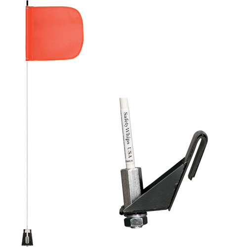 Safety Whip&reg; Light-Duty Whips, Window Mount, 5' High, Orange Oxymax Inc